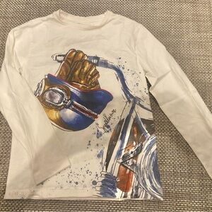 New Spanish Brand Nukutavake Kid’s Sz 8 Bike Graphic Long Sleeve Graphic Tee